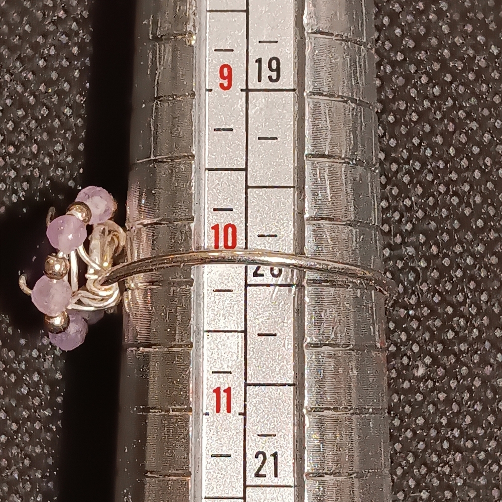 Amethyst Ring Sterling Silver - Picture 6 of 14